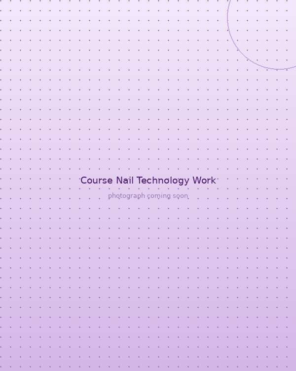 Student work from the Nail Technology course